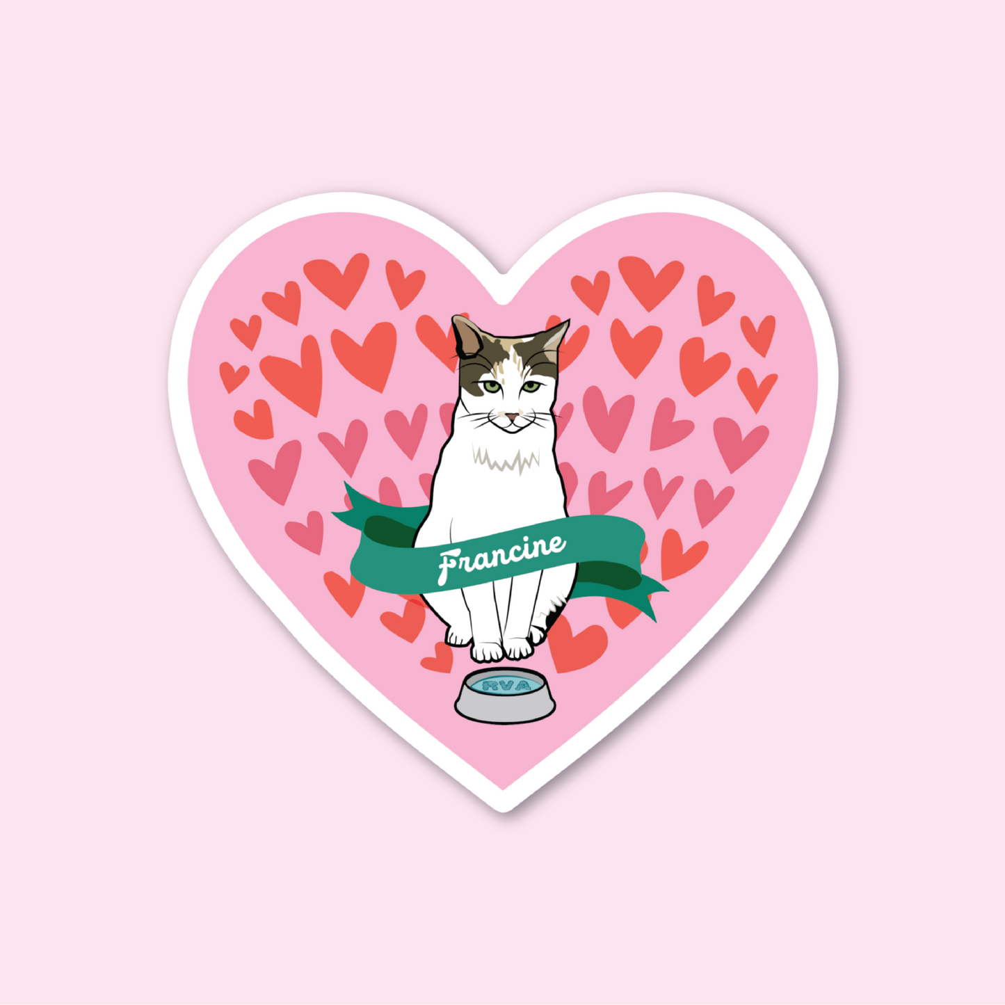 Francine Heart Sticker
