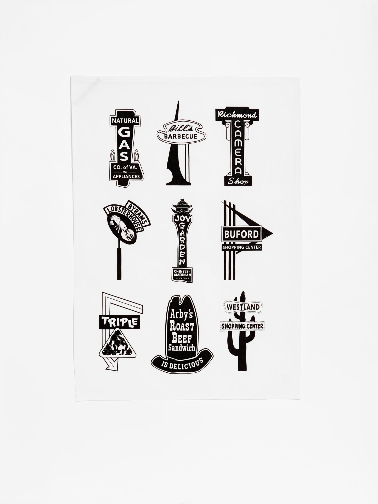Richmond Neon Tea Towel