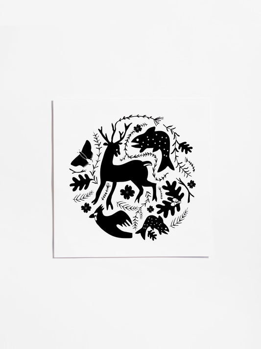 Beasts + Botanicals Print