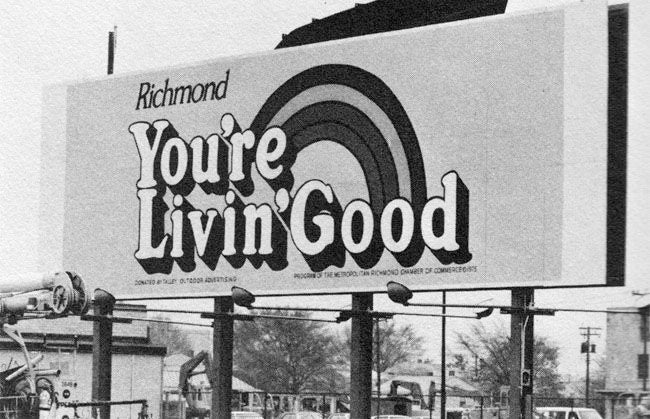 Richmond Vintage Billboard Slogan Sticker