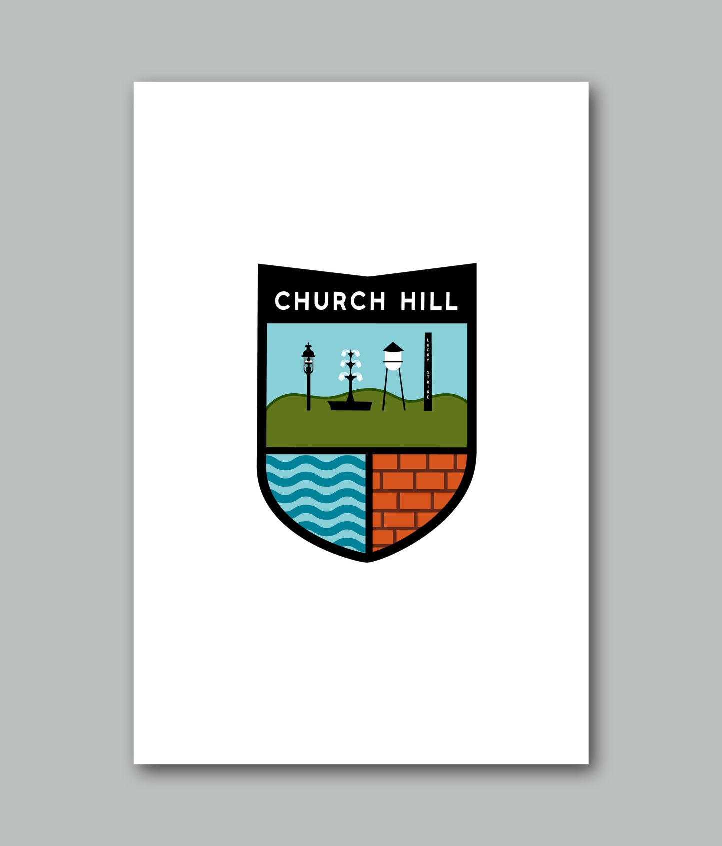 Church Hill - Landmarks - Print