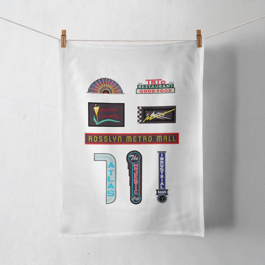 DC Neon Tea Towel