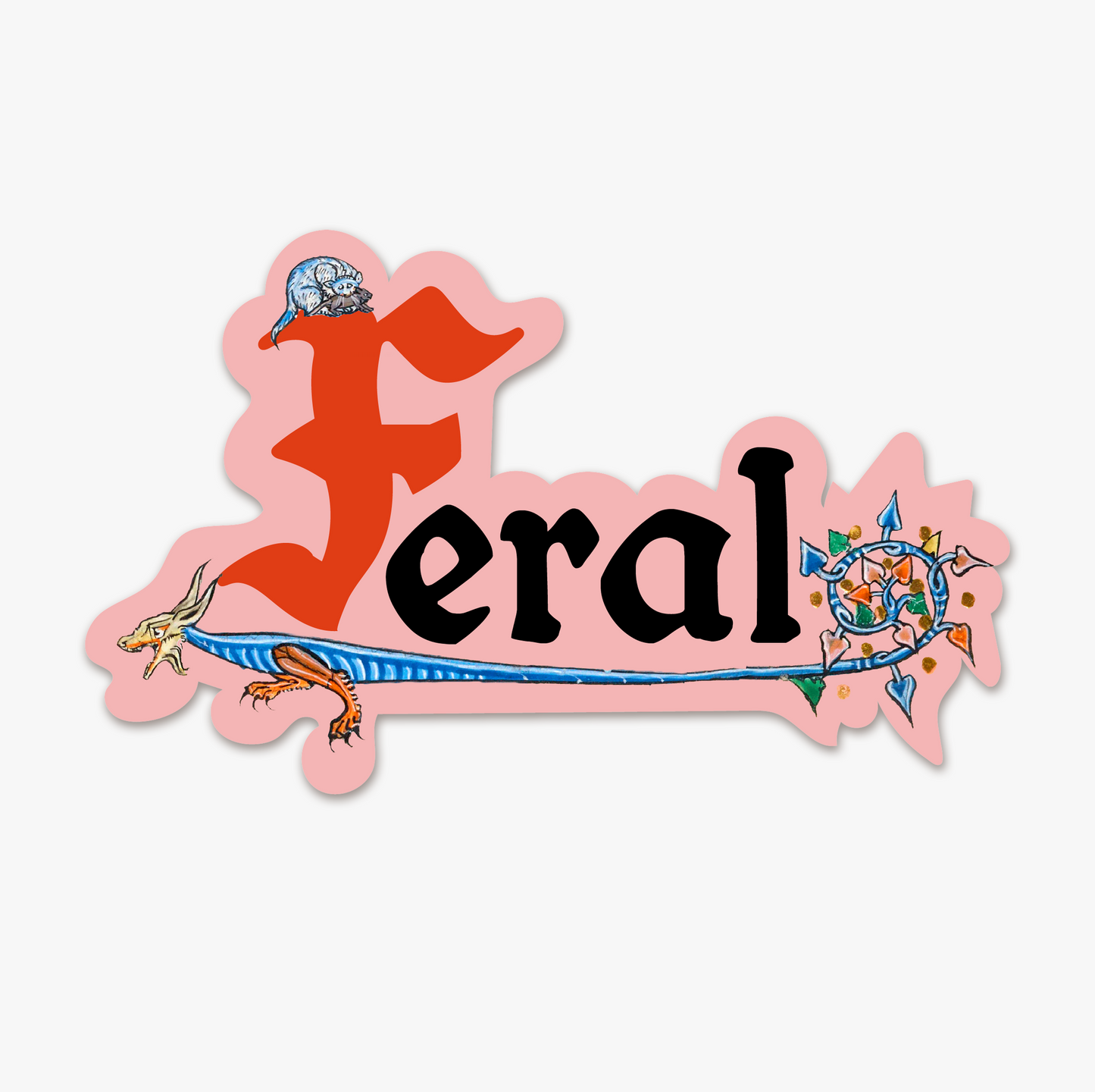 Feral Medieval Sticker