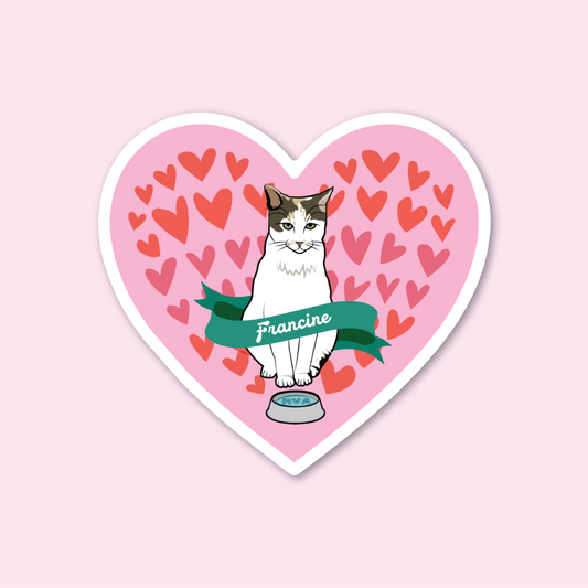 Francine Heart Sticker