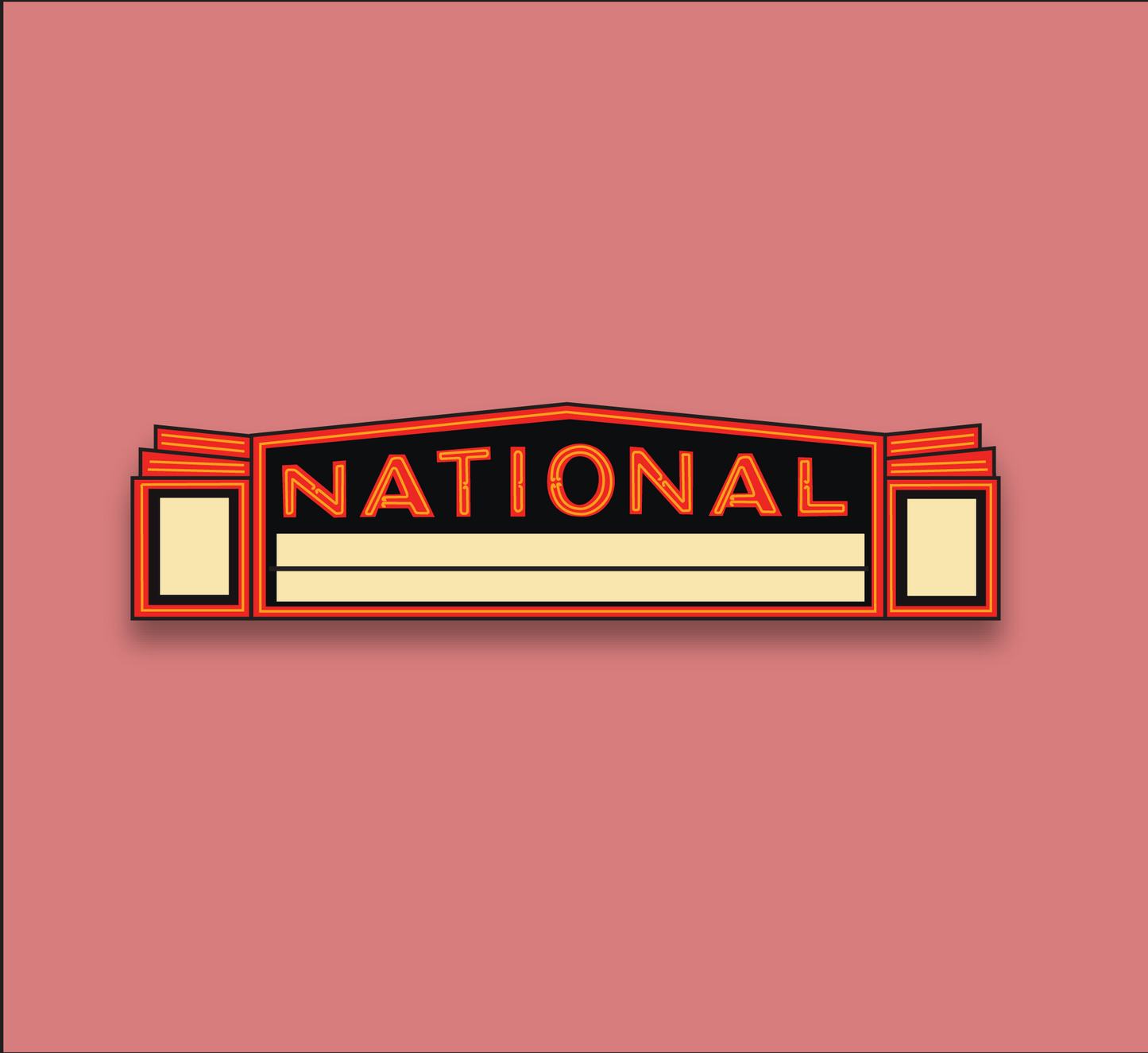 The National Marquee Sticker