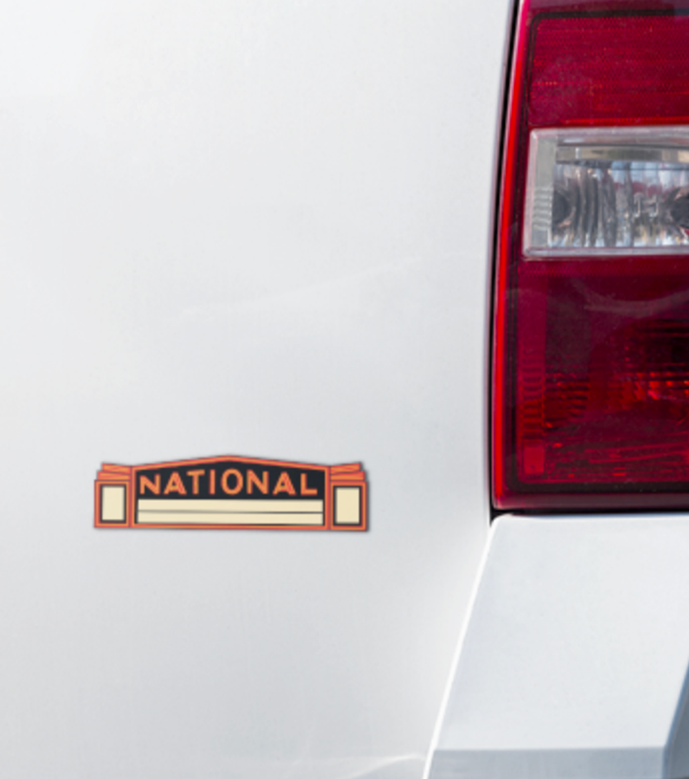 The National Marquee Sticker