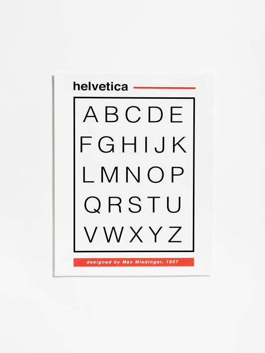 Helvetica Chart